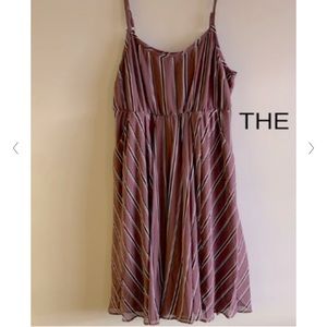 Torrid Striped Chiffon Dress w/ Pockets Size 2